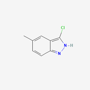 molecular formula C8H7ClN2 B13653447 3-Chloro-5-methyl-1H-indazole 