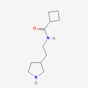 molecular formula C11H20N2O B13653535 n-(2-(Pyrrolidin-3-yl)ethyl)cyclobutanecarboxamide 
