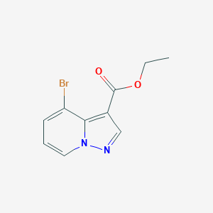 molecular formula C10H9BrN2O2 B1365357 Ethyl 4-bromopyrazolo[1,5-a]pyridine-3-carboxylate CAS No. 55899-29-1