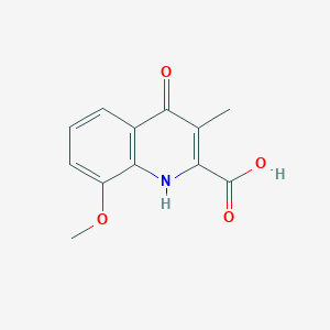 8-Methoxy-3-methyl-4-oxo-1,4-dihydroquinoline-2-carboxylic acid