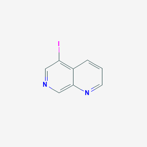 molecular formula C8H5IN2 B13653597 5-Iodo-1,7-naphthyridine 