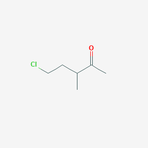 molecular formula C6H11ClO B1365366 5-Chloro-3-methylpentan-2-one CAS No. 1187-81-1
