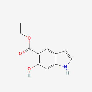 molecular formula C11H11NO3 B13653689 Ethyl 6-hydroxy-1H-indole-5-carboxylate 