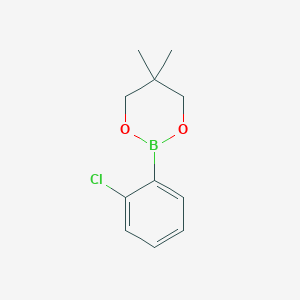 molecular formula C11H14BClO2 B1365374 2-(2-Chlorophenyl)-5,5-dimethyl-1,3,2-dioxaborinane CAS No. 346656-42-6