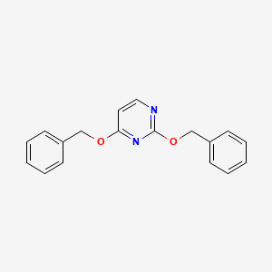 molecular formula C18H16N2O2 B1365375 2,4-Bis(benzyloxy)pyrimidine CAS No. 7306-79-8