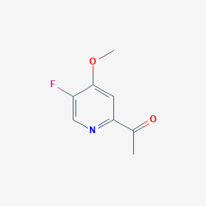 molecular formula C8H8FNO2 B13653990 1-(5-Fluoro-4-methoxypyridin-2-yl)ethanone 
