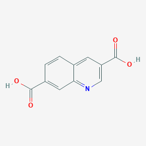 molecular formula C11H7NO4 B136540 Quinoline-3,7-dicarboxylic acid CAS No. 149734-20-3