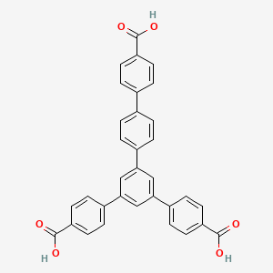 molecular formula C33H22O6 B13654004 4-[4-[3,5-bis(4-carboxyphenyl)phenyl]phenyl]benzoic acid 