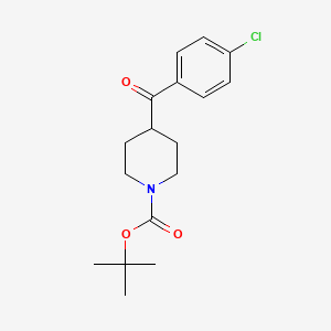 molecular formula C17H22ClNO3 B1365401 1-BOC-4-(4-CHLORO-BENZOYL)-PIPERIDINE CAS No. 209808-06-0