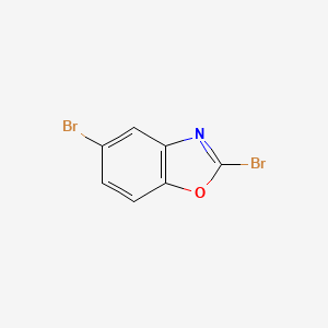 molecular formula C7H3Br2NO B13654016 2,5-Dibromobenzo[d]oxazole 