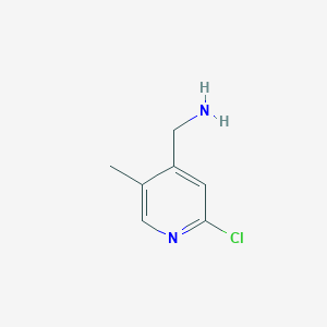 molecular formula C7H9ClN2 B13654019 (2-Chloro-5-methylpyridin-4-YL)methanamine 