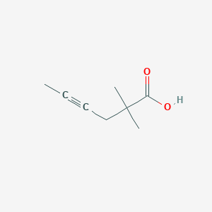 molecular formula C8H12O2 B1365402 2,2-dimethylhex-4-ynoic Acid 