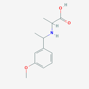 molecular formula C12H17NO3 B13654040 (1-(3-Methoxyphenyl)ethyl)alanine 