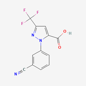 1-(3-cyanophenyl)-3-(trifluoromethyl)-1H-pyrazole-5-carboxylic acid