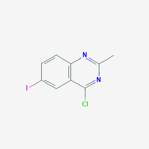 molecular formula C9H6ClIN2 B1365418 4-Chloro-6-iodo-2-methylquinazoline CAS No. 351426-06-7