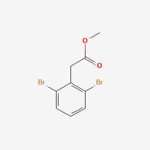 molecular formula C9H8Br2O2 B13654199 Methyl 2-(2,6-dibromophenyl)acetate 
