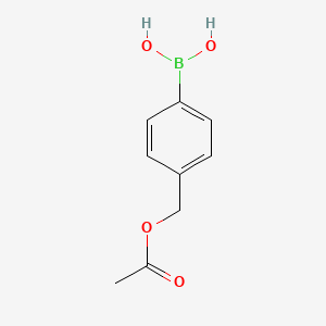 molecular formula C9H11BO4 B1365423 (4-(Acetoxymethyl)phenyl)boronic acid CAS No. 326496-51-9