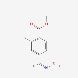 molecular formula C10H11NO3 B13654234 Methyl 4-((hydroxyimino)methyl)-2-methylbenzoate 
