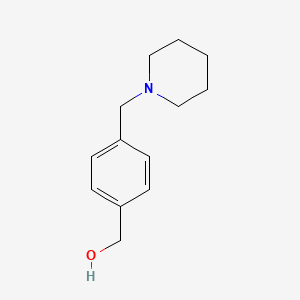 molecular formula C13H19NO B1365428 [4-(Piperidin-1-ylmethyl)phenyl]methanol CAS No. 91271-62-4