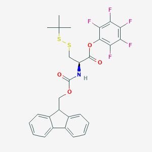 molecular formula C28H24F5NO4S2 B136543 Fmoc-cys(tbuthio)-opfp CAS No. 143038-41-9