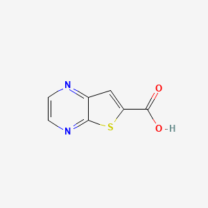 molecular formula C7H4N2O2S B1365435 Thieno[2,3-b]pyrazine-6-carboxylic acid CAS No. 59944-79-5