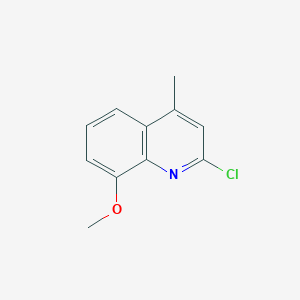 molecular formula C11H10ClNO B1365437 2-Chloro-8-methoxy-4-methylquinoline CAS No. 89445-80-7
