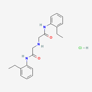 molecular formula C20H26ClN3O2 B13654394 N-(2-Ethylphenyl)-2-([2-[(2-ethylphenyl)amino]-2-oxoethyl]amino)acetamide hydrochloride 