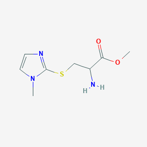 molecular formula C8H13N3O2S B13654408 Methyl s-(1-methyl-1h-imidazol-2-yl)cysteinate 