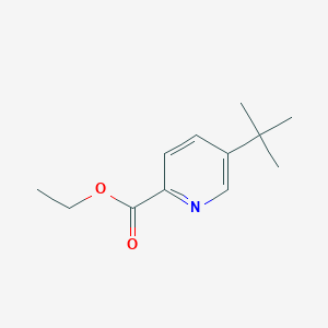 molecular formula C12H17NO2 B13654441 Ethyl 5-(tert-butyl)picolinate 