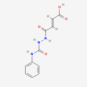 molecular formula C11H11N3O4 B1365445 (2E)-3-{N-[(N-phenylcarbamoyl)amino]carbamoyl}prop-2-enoic acid 