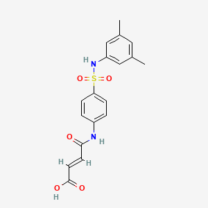 molecular formula C18H18N2O5S B1365451 (E)-4-[4-[(3,5-dimethylphenyl)sulfamoyl]anilino]-4-oxobut-2-enoic acid 