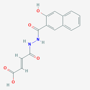 4-[N'-(3-Hydroxy-naphthalene-2-carbonyl)-hydrazino]-4-oxo-but-2-enoic acid