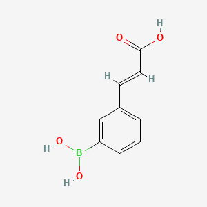 molecular formula C9H9BO4 B1365457 3-(3-Boronophenyl)acrylic acid CAS No. 843662-48-6