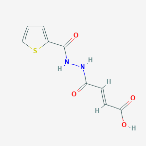 molecular formula C9H8N2O4S B1365469 4-Oxo-4-[2-(2-thienylcarbonyl)hydrazino]-2-butenoic acid 