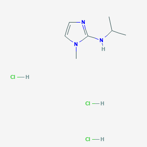 molecular formula C7H16Cl3N3 B13654699 Isopropyl-(1-methyl-1h-imidazol-2-yl)amine trihydrochloride 