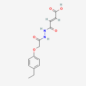 molecular formula C14H16N2O5 B1365476 (2E)-4-{2-[(4-ethylphenoxy)acetyl]hydrazinyl}-4-oxobut-2-enoic acid 