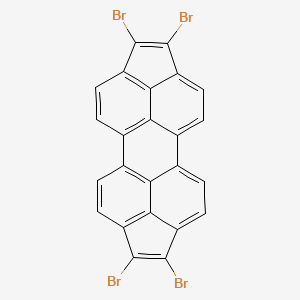 molecular formula C24H8Br4 B13654781 1,2,7,8-Tetrabromodicyclopenta[cd,lm]perylene 
