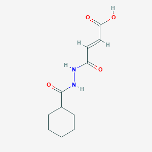 molecular formula C11H16N2O4 B1365483 (2E)-3-[N-(cyclohexylcarbonylamino)carbamoyl]prop-2-enoic acid 