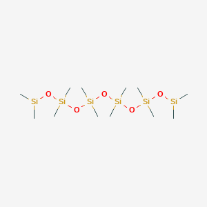 molecular formula C12H36O5Si6 B1365487 1,1,3,3,5,5,7,7,9,9,11,11-Dodecamethylhexasiloxane CAS No. 995-82-4
