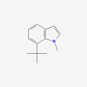 molecular formula C13H17N B13654894 7-(tert-Butyl)-1-methyl-1H-indole 