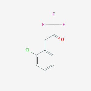 molecular formula C9H6ClF3O B136549 3-(2-Chlorophenyl)-1,1,1-trifluoropropan-2-one CAS No. 150322-79-5