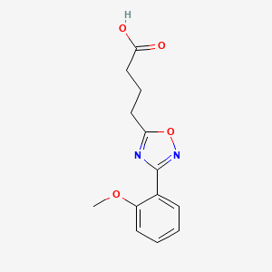 molecular formula C13H14N2O4 B1365490 4-[3-(2-Methoxyphenyl)-1,2,4-oxadiazol-5-yl]butanoic acid CAS No. 883546-54-1