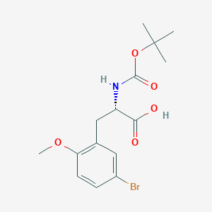molecular formula C15H20BrNO5 B1365500 Boc-5-bromo-2-methoxy-L-phenylalanine CAS No. 261165-03-1