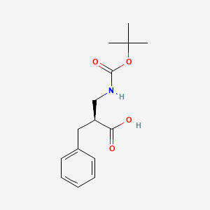 molecular formula C15H21NO4 B1365510 (S)-2-benzyl-3-(tert-butoxycarbonylamino)propanoic acid CAS No. 189619-55-4
