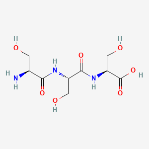 molecular formula C9H17N3O7 B1365512 Serylserylserine CAS No. 6620-98-0