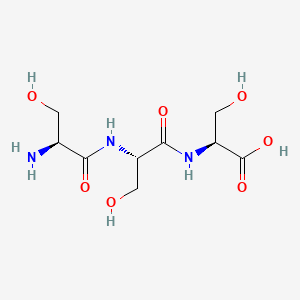 molecular formula C9H17N3O7 B1365512 Triserine CAS No. 6620-98-0