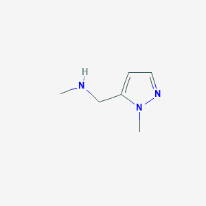 molecular formula C6H11N3 B1365522 n-甲基-(1-甲基-1h-吡唑-5-基)甲胺 CAS No. 930111-04-9