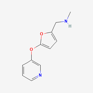 molecular formula C11H12N2O2 B1365529 N-Methyl-1-[5-(Pyridin-3-Yloxy)furan-2-Yl]methanamine CAS No. 859850-77-4