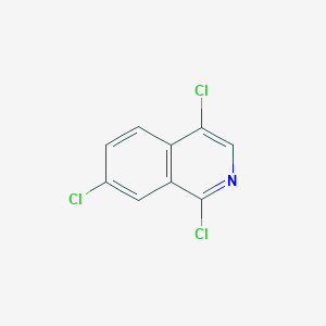 molecular formula C9H4Cl3N B13655290 1,4,7-Trichloroisoquinoline 
