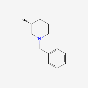 molecular formula C13H19N B1365530 (3R)-1-benzyl-3-methylpiperidine 